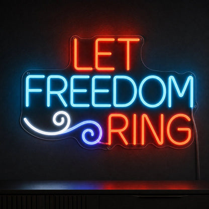 Let Freedom Ring LED Neon Sign Man Cave Neon Sign - Shineneon