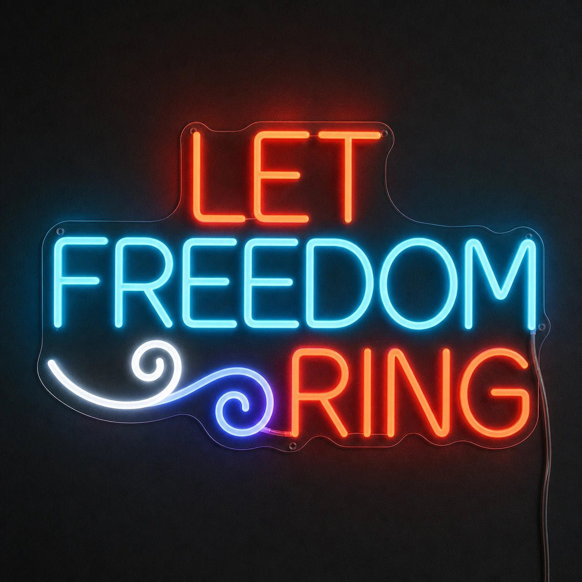 Let Freedom Ring LED Neon Sign Man Cave Neon Sign - Shineneon