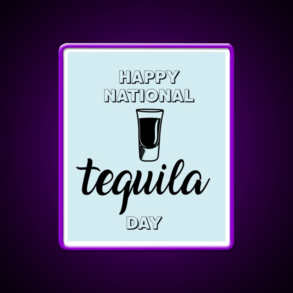 Let Have A Drink In Happy National Holiday Party Drink Tequila Led Neon Sign Rgb Color - Shineneon