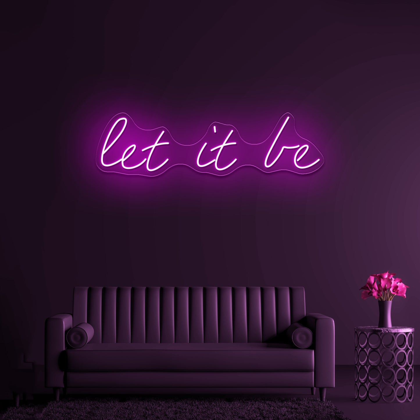 Let It Be Artwork Led Neon