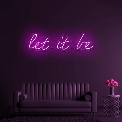 Let It Be Artwork Led Neon