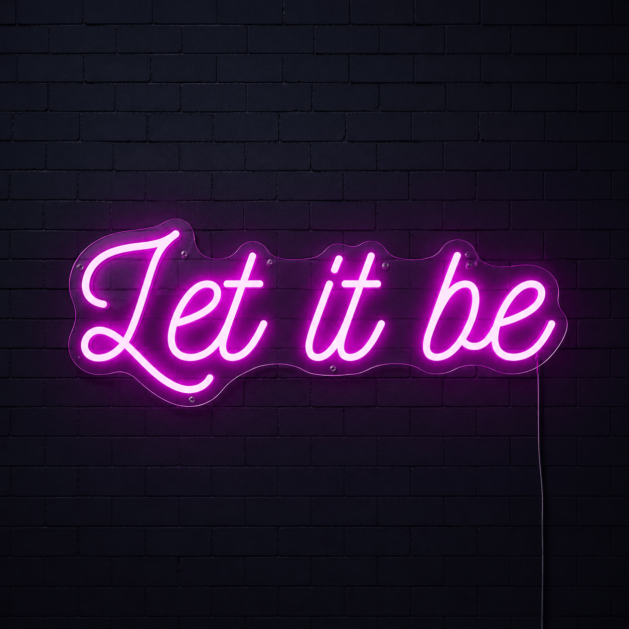 Let It Be Wall Decor LED Neon Sign - Shineneon