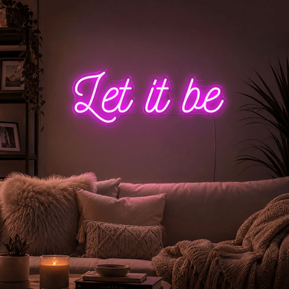 Let It Be Wall Decor LED Neon Sign - Shineneon