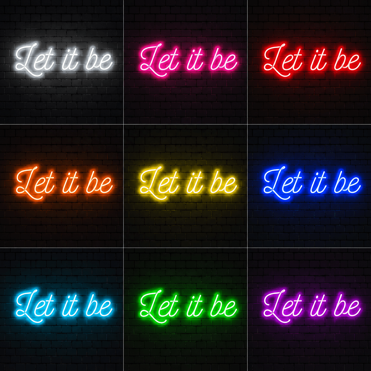 Let It Be Wall Decor LED Neon Sign - Shineneon