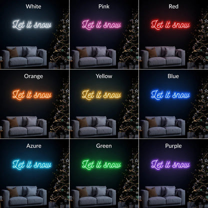 Let It Snow LED Neon Sign - Shineneon