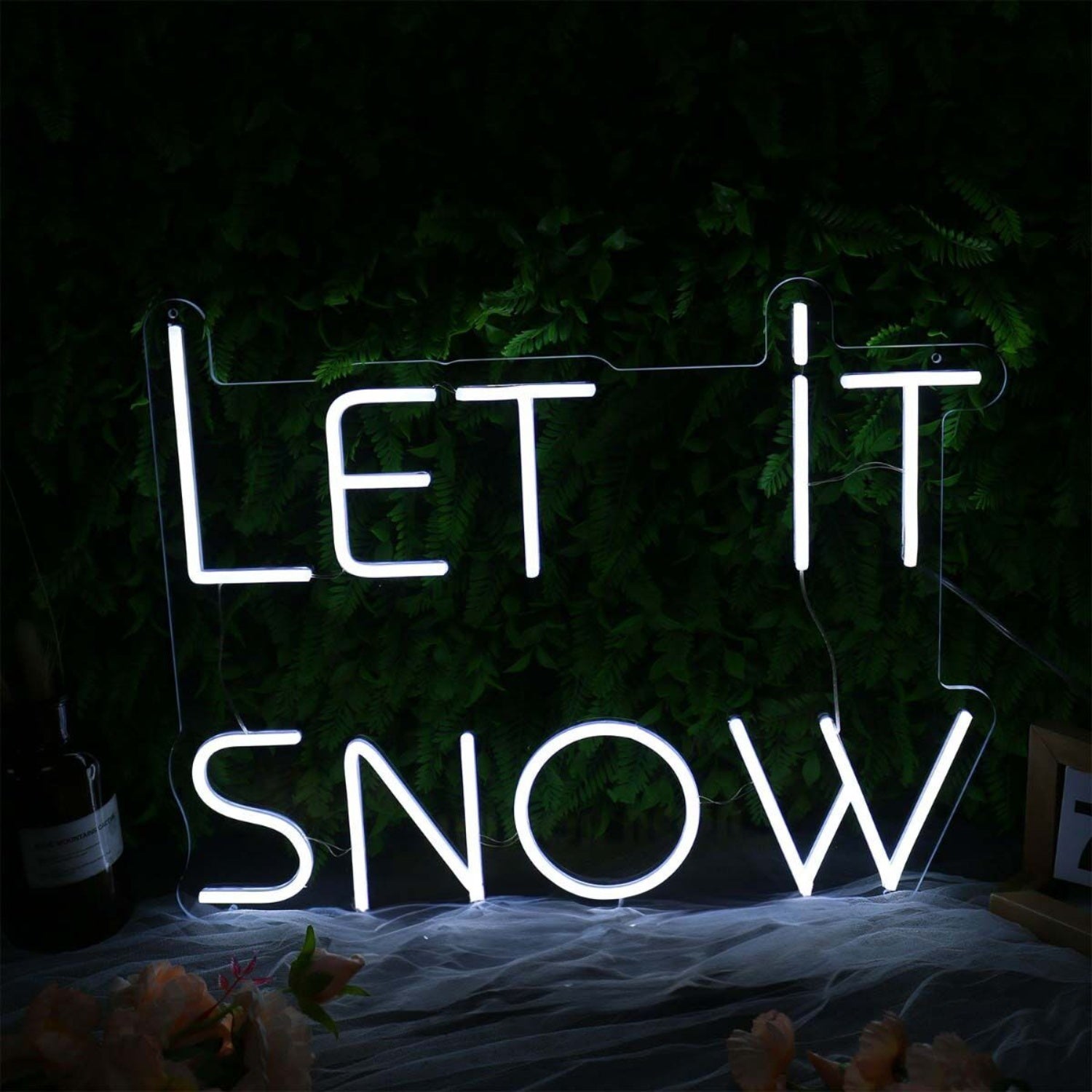 Let It Snow White Led Neon Sign | Shineneon