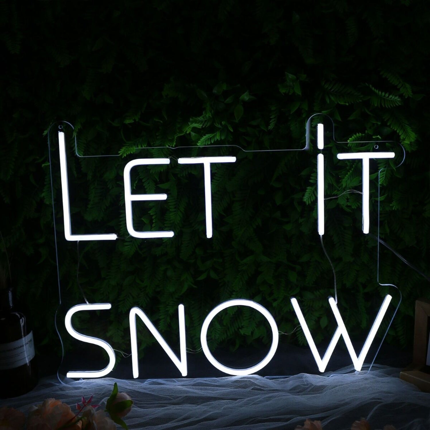 Let It Snow White Led Neon Sign | Shineneon