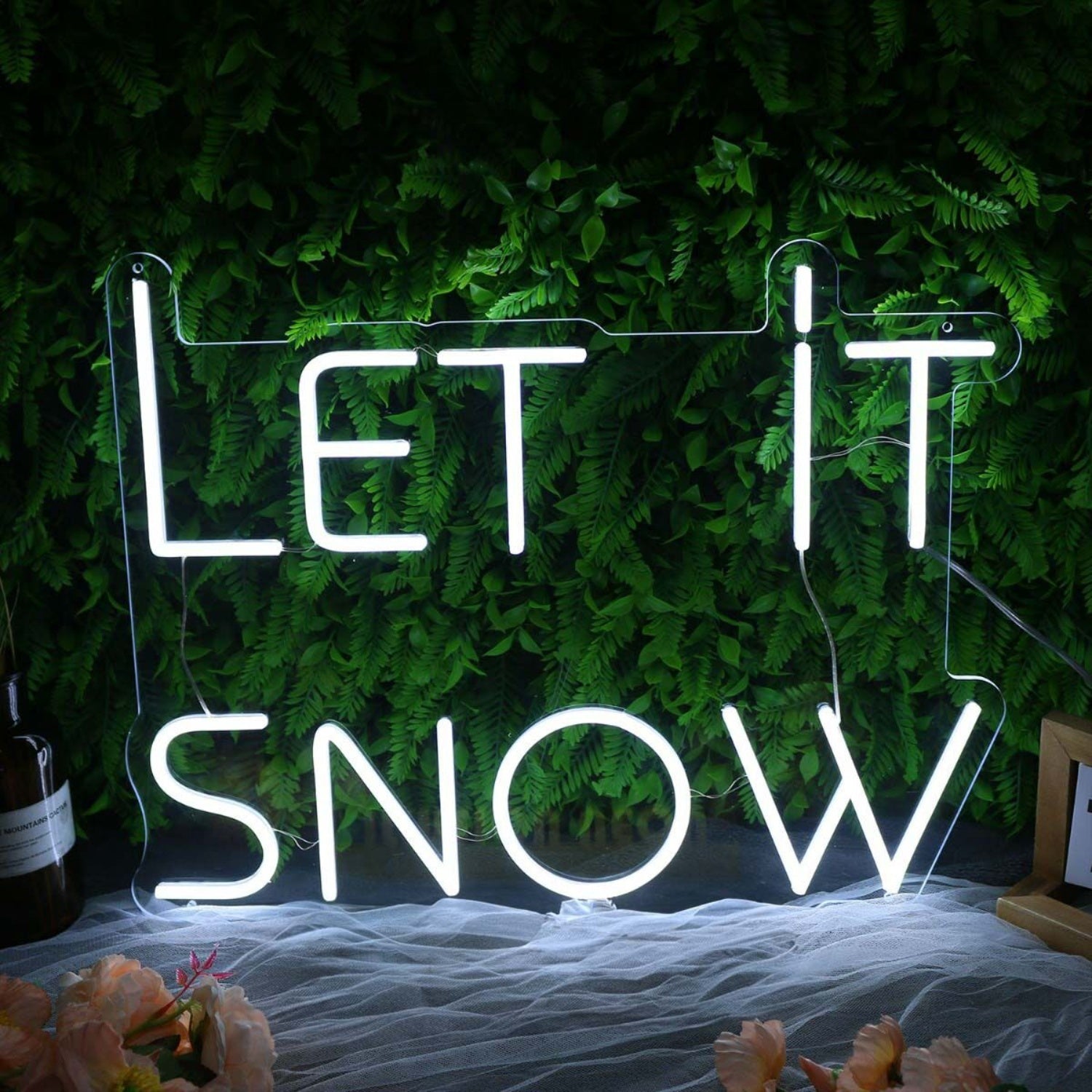 Let It Snow White Led Neon Sign | Shineneon