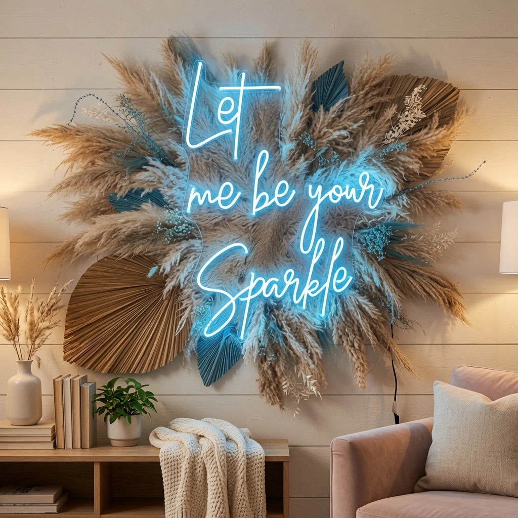 Let Me Be Your Sparkle LED Neon Sign - 03 Real Lifestyle Scene