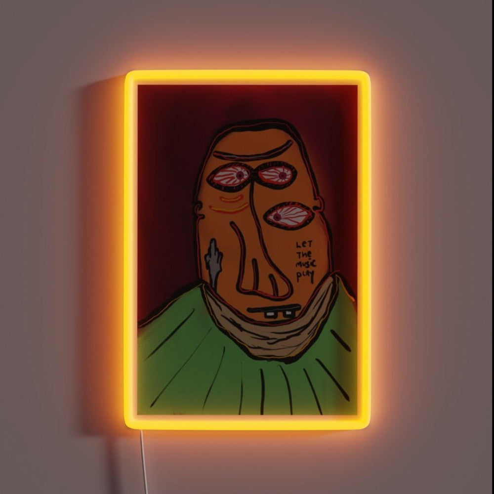 Let Music Play Rgb Led Neon Sign