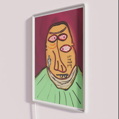 Let Music Play Rgb Led Neon Sign