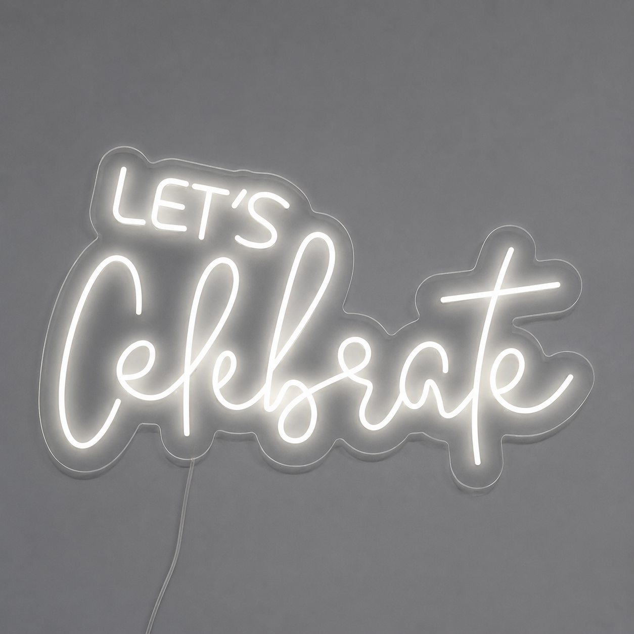 Let S Celebrate Wall Decor LED Neon Sign - 01 Original Product Image