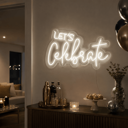 Let S Celebrate Wall Decor LED Neon Sign - Shineneon