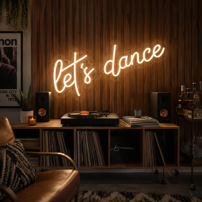 Let S Dance LED Neon Sign - 03 Real Lifestyle Scene
