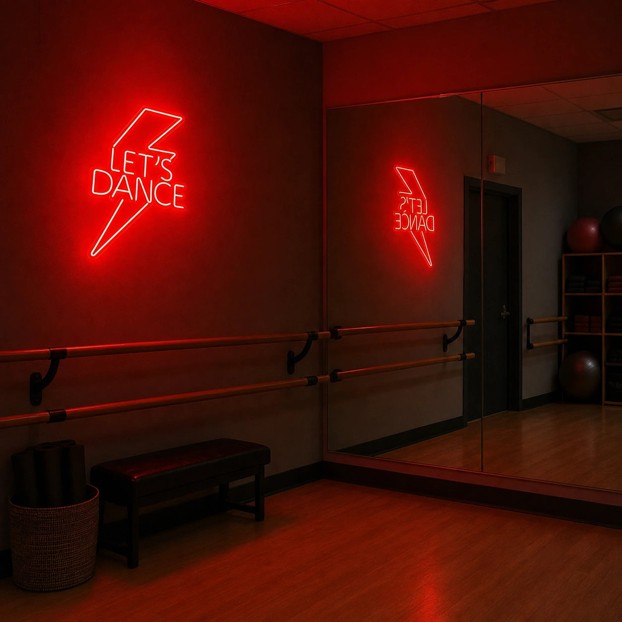 Let S Dance Salon Wall Decor LED Neon Sign Home Garage Wall Decoration real lifestyle scene