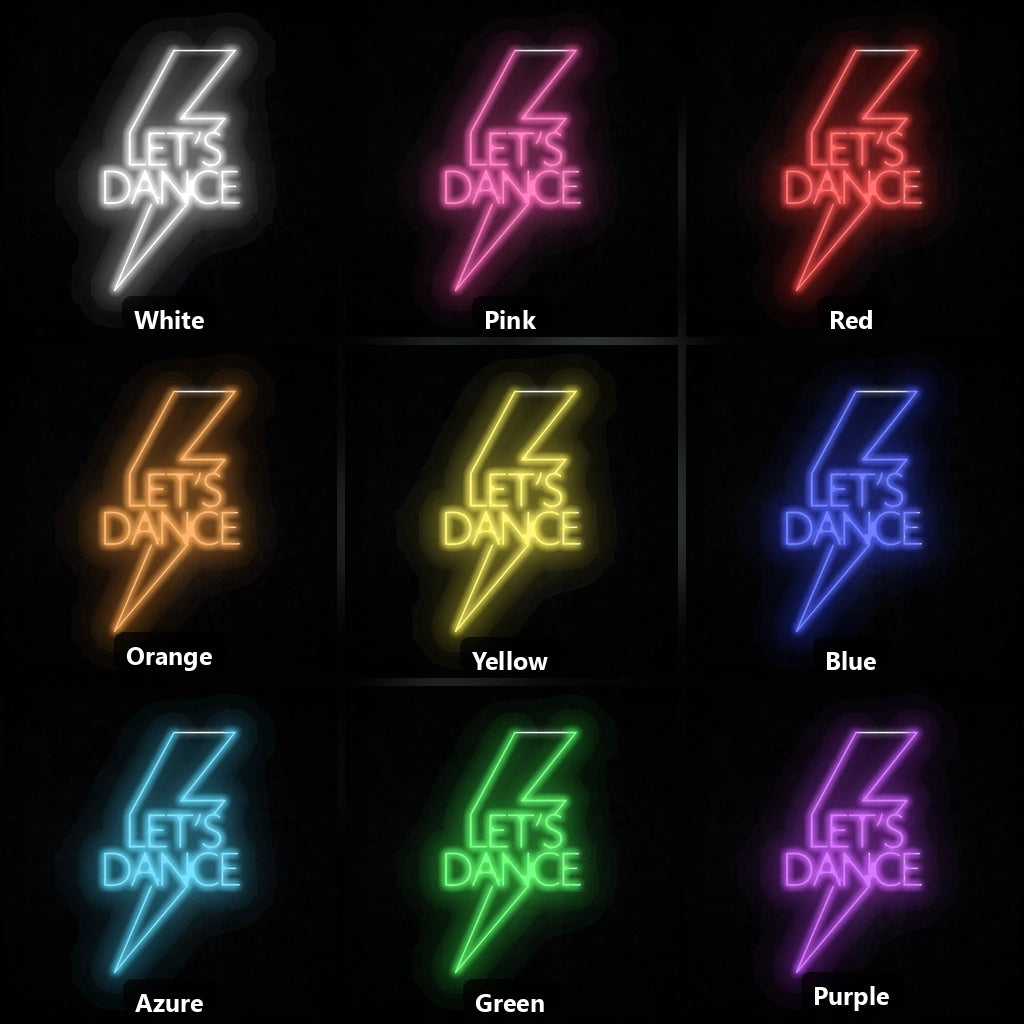 Let S Dance Shop Wall Decor LED Neon Sign Home Garage Wall Decoration color grid