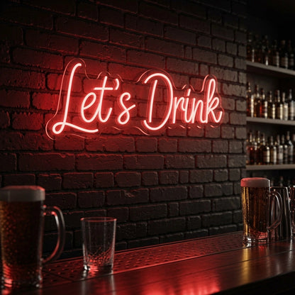 Let S Drink Business LED Neon Sign - 02 High-Converting Product Image