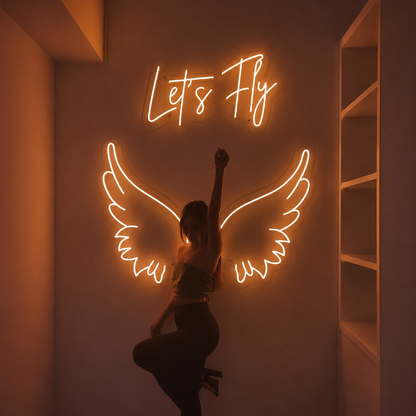 Let S Fly LED Neon Sign - 01 Original Product Image