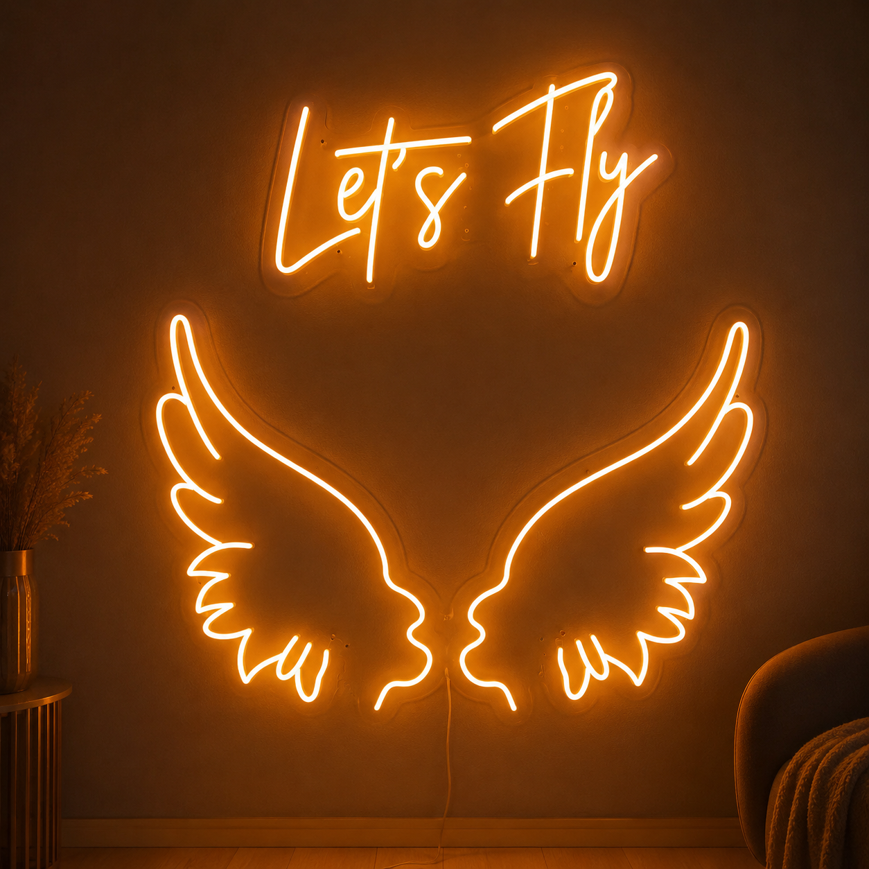 Let S Fly LED Neon Sign - 02 High-Converting Product Image