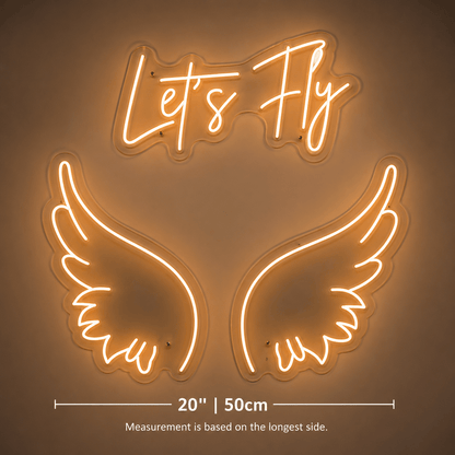 Let S Fly LED Neon Sign - Shineneon