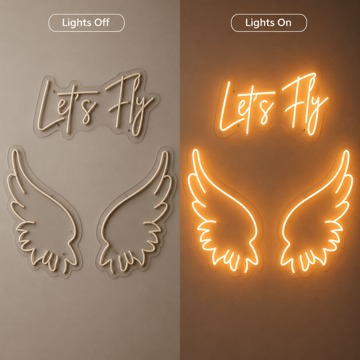 Let S Fly LED Neon Sign - Shineneon