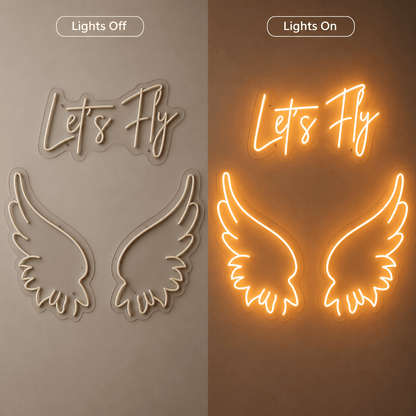 Let S Fly LED Neon Sign - Shineneon