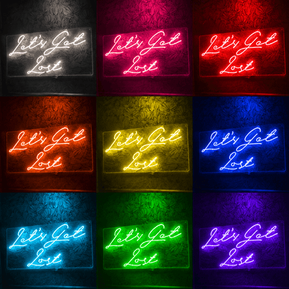 Let S Get Lost Room Decor LED Neon Sign - Shineneon