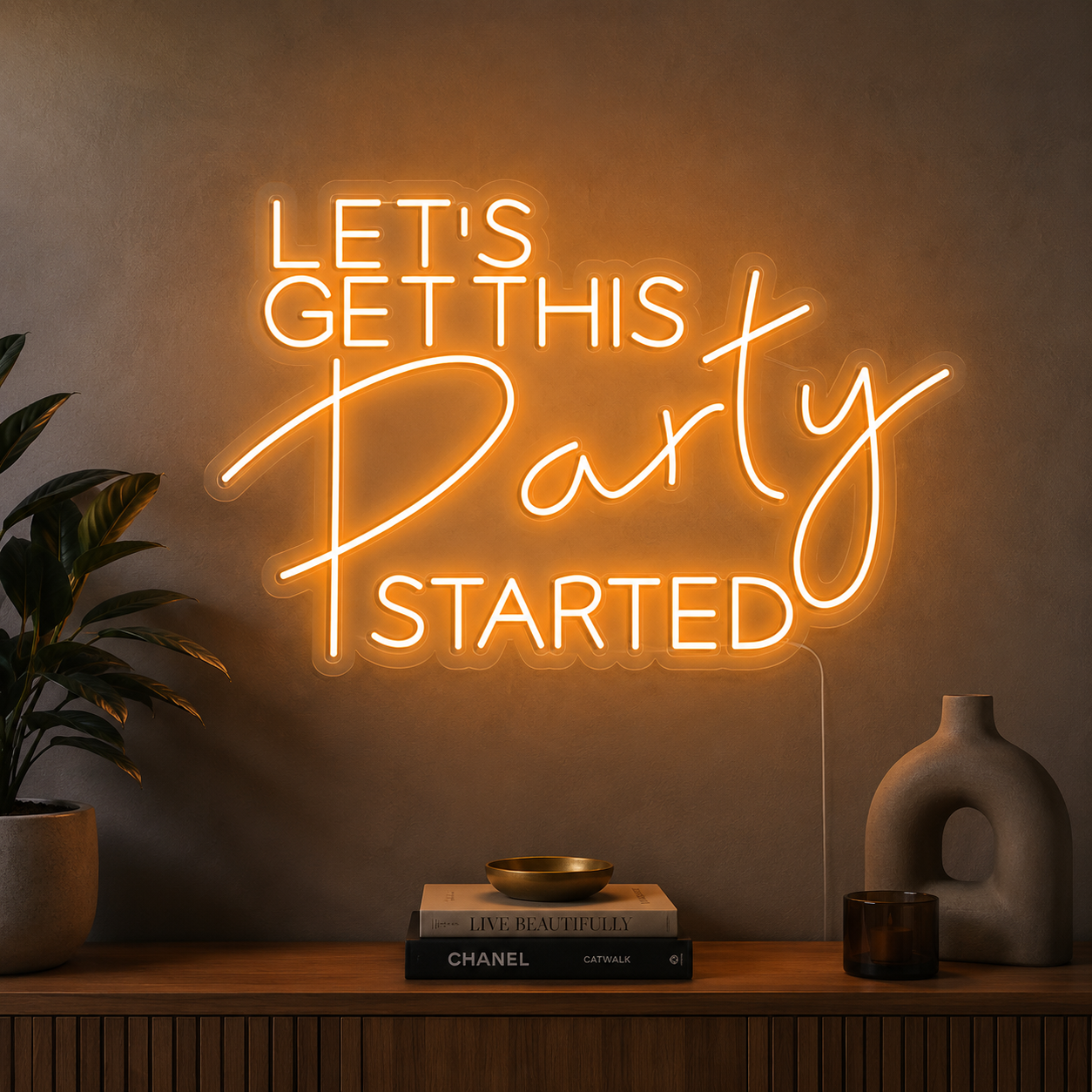 Let S Get This Party Started LED Neon Sign - 02 High-Converting Product Image
