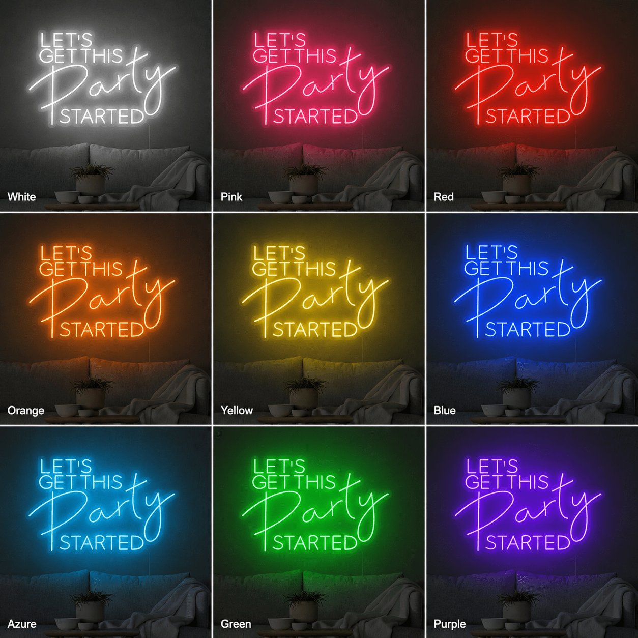 Let S Get This Party Started LED Neon Sign - Shineneon