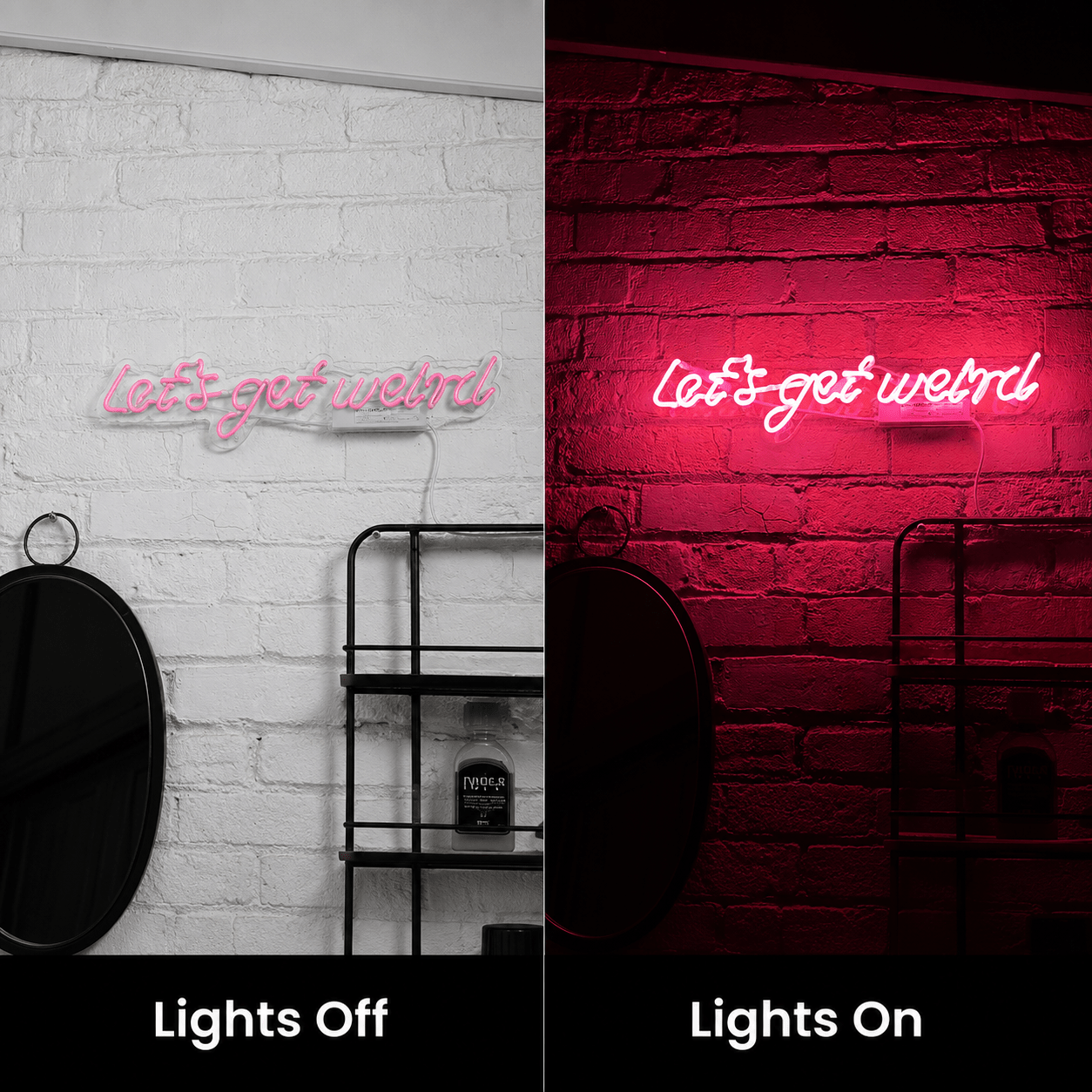Let S Get Weird Wall Decor LED Neon Sign - Shineneon