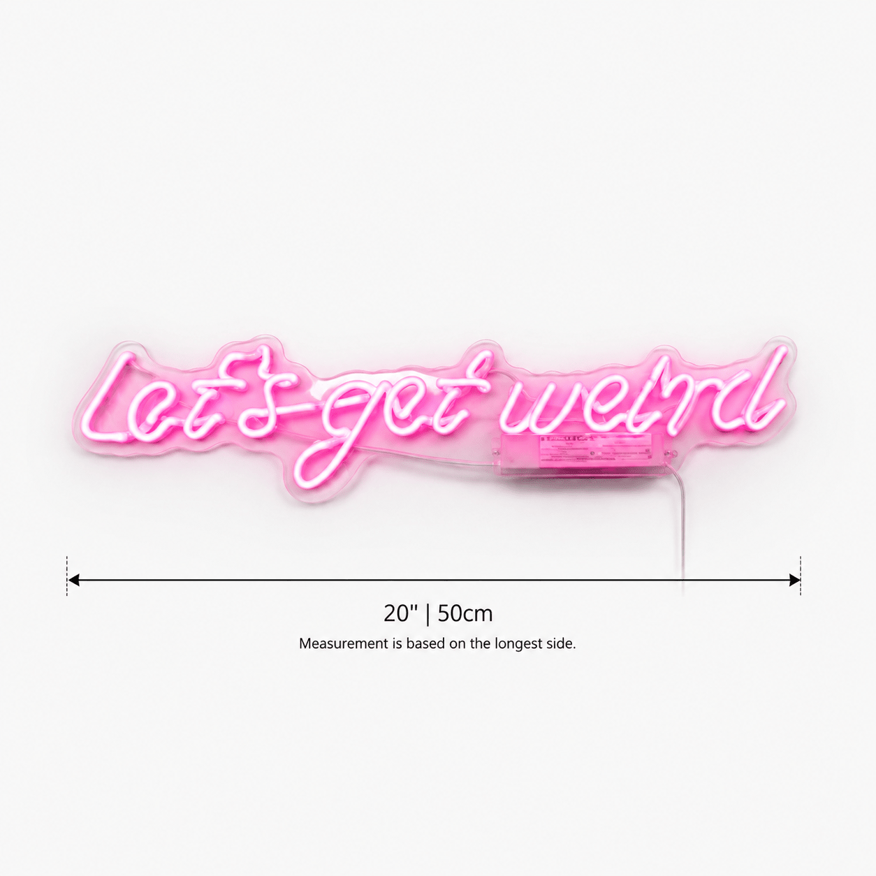 Let S Get Weird Wall Decor LED Neon Sign - Shineneon
