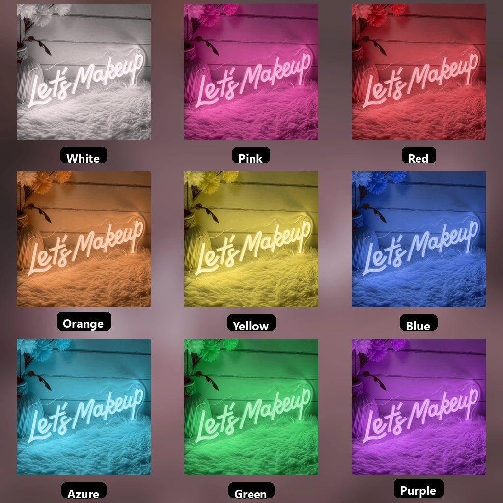 Let S Make Up Business LED Neon Sign - 05 Color Grid