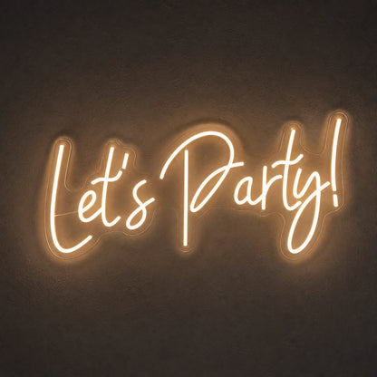 Let S Party LED Neon Sign Home Bar Wall Decoration main product image