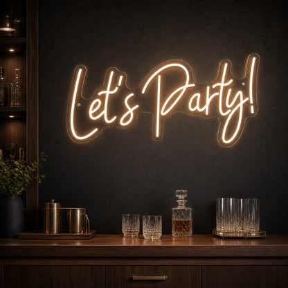 Let S Party LED Neon Sign Man Cave Neon Sign high-converting product image