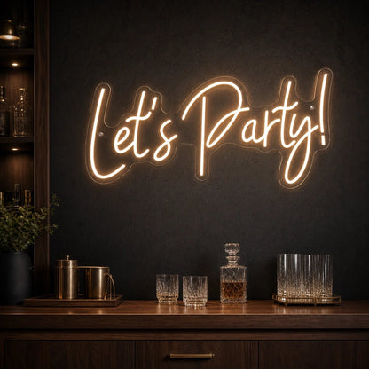 Let S Party LED Neon Sign Man Cave Neon Sign - Shineneon