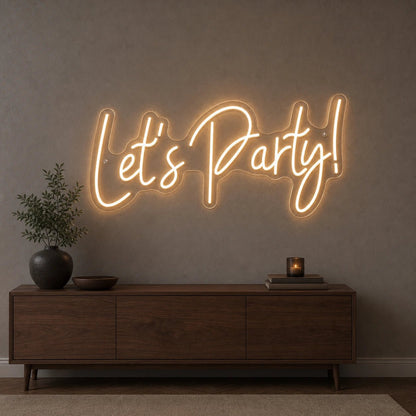 Let S Party LED Neon Sign Man Cave Neon Sign - Shineneon