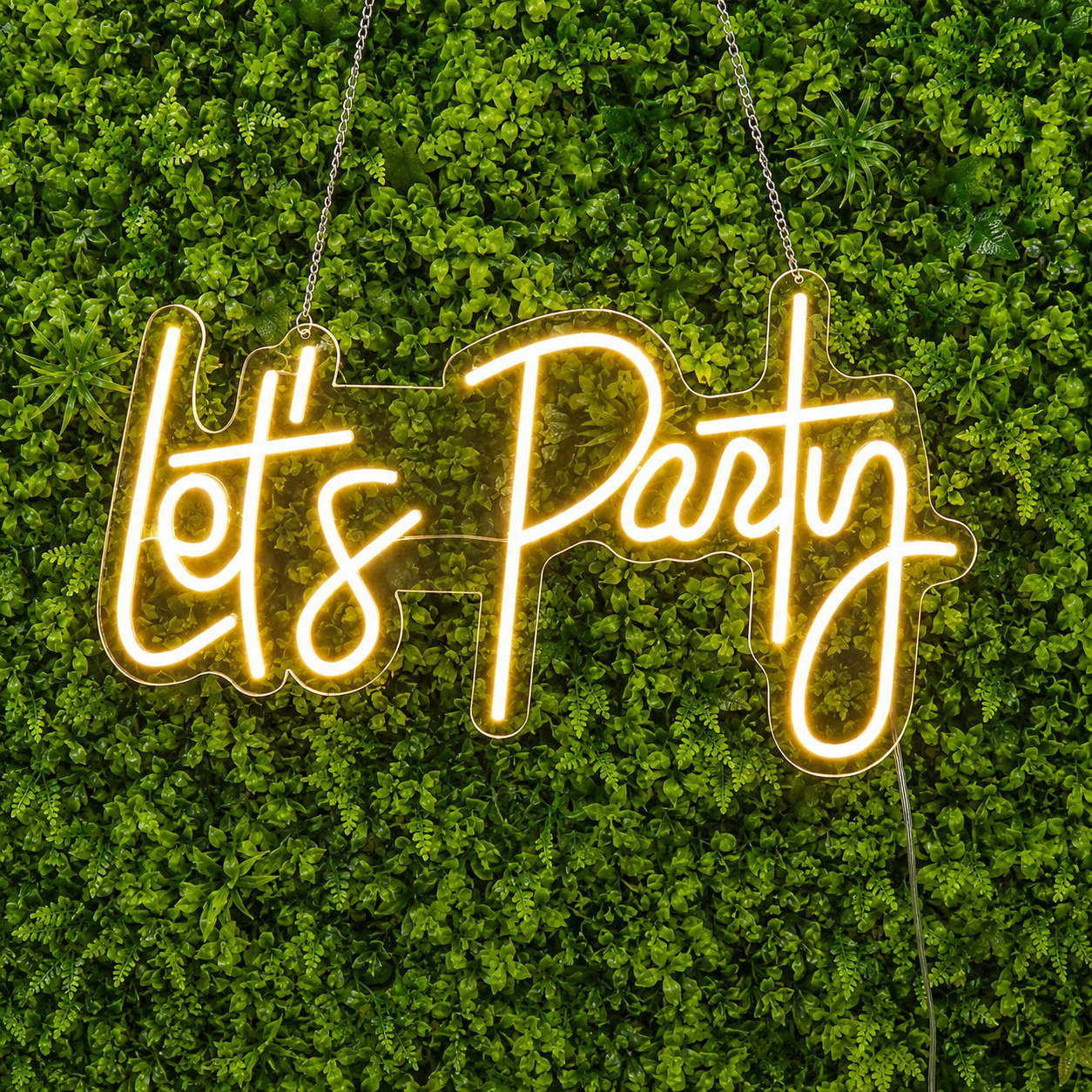 Let S Party Neon Light Sign LED Reusable Wall D Cor LED Neon Sign main product image