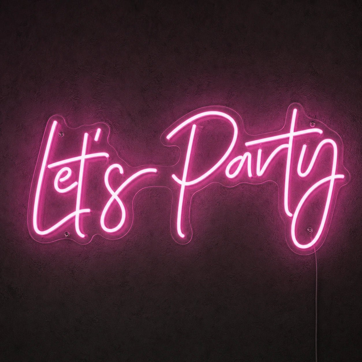 Let S Party Surrounded By Greenery LED Neon Sign - Shineneon