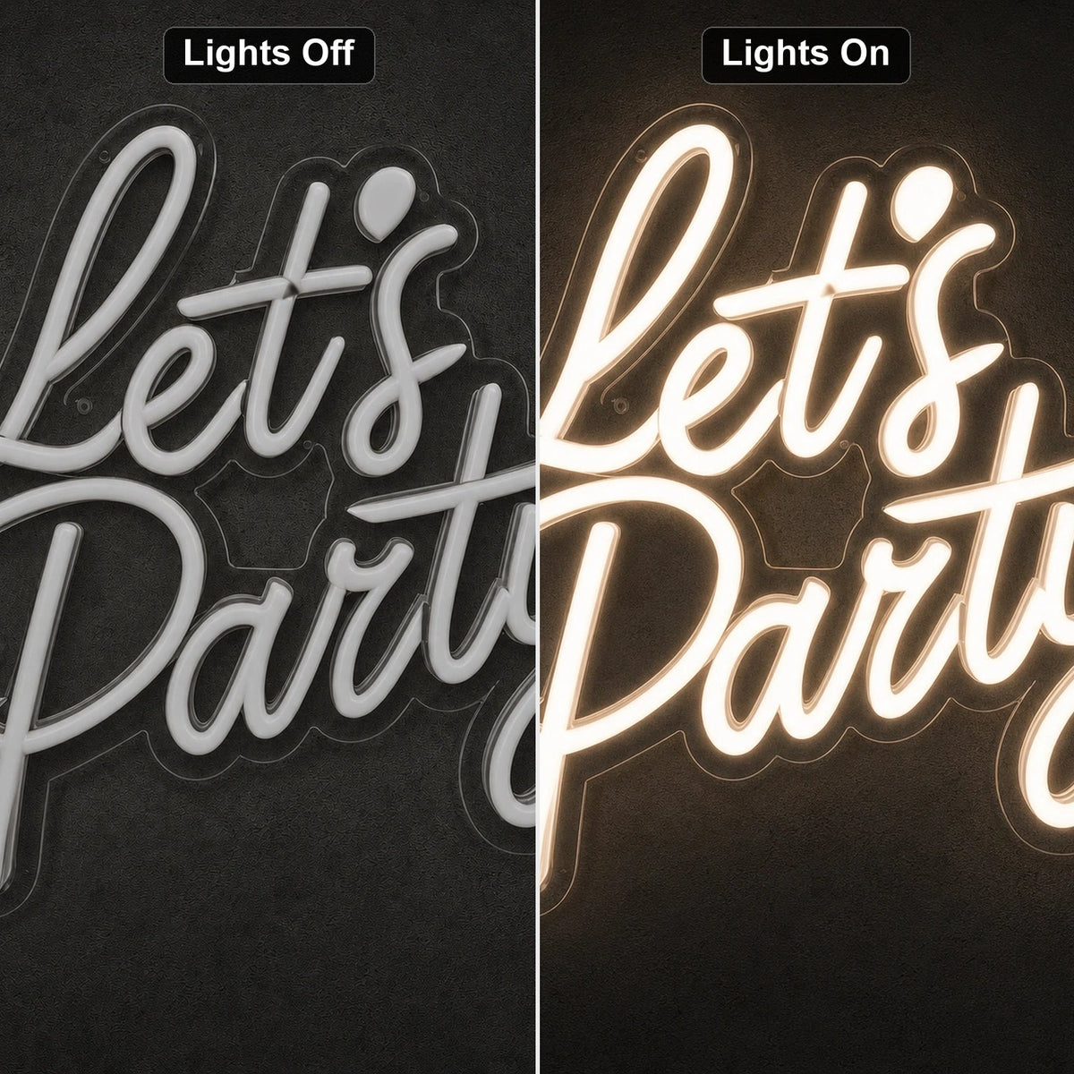 Let S Party Wall Decor LED Neon Sign - Shineneon