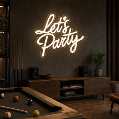 Let S Party Wall Decor LED Neon Sign - Shineneon