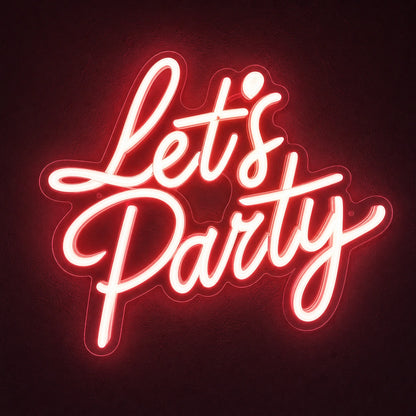 Let S Party Wall Decor LED Neon Sign Home Garage Wall Decoration main product image