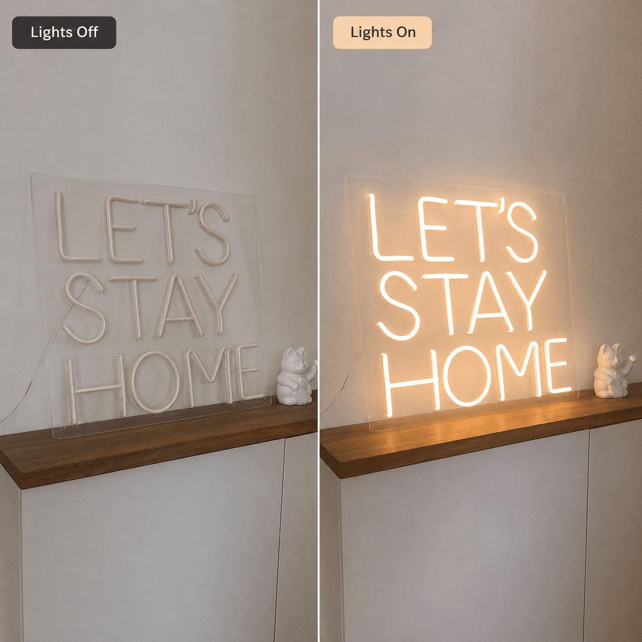 Let S Stay Home LED Neon Sign - Shineneon