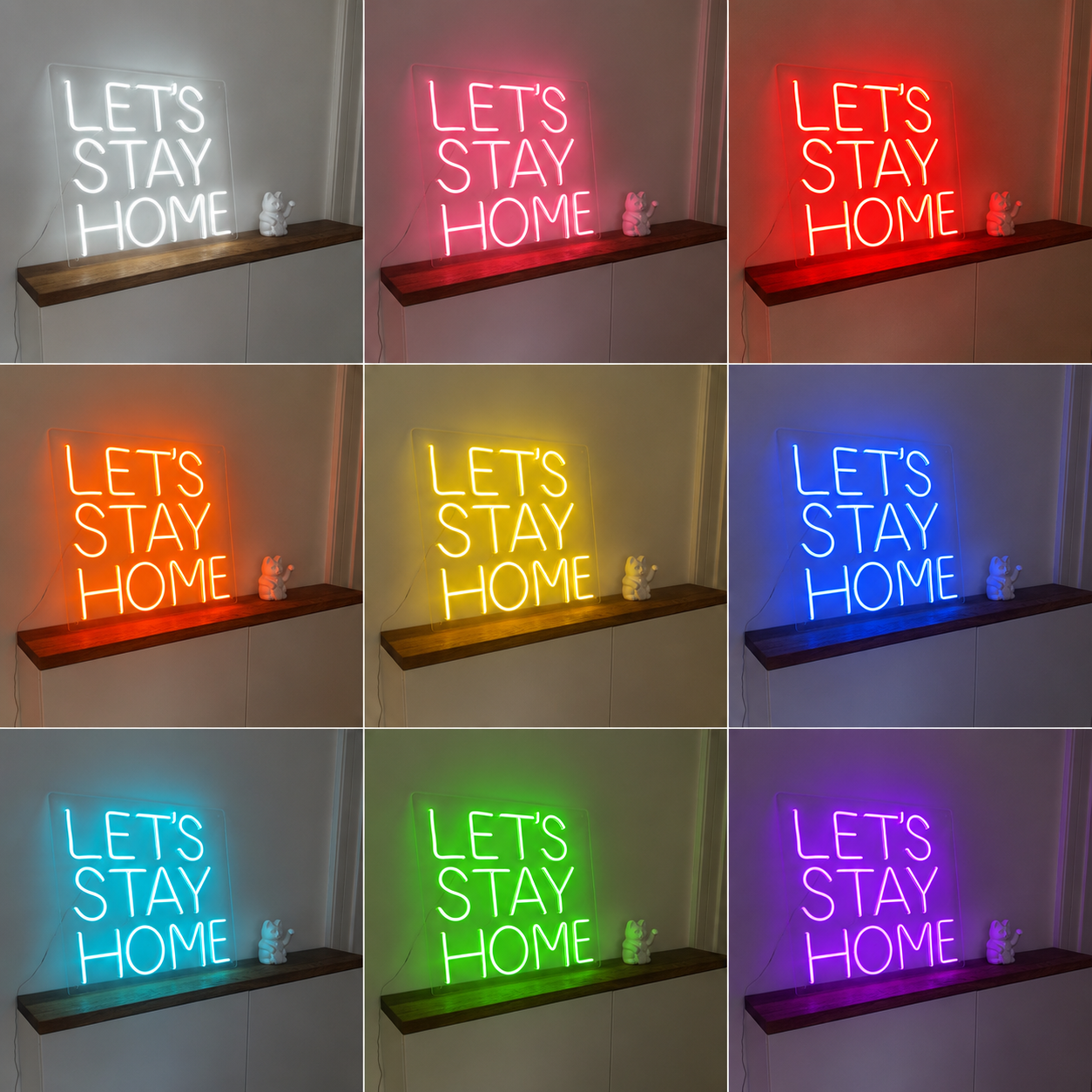 Let S Stay Home LED Neon Sign - Shineneon