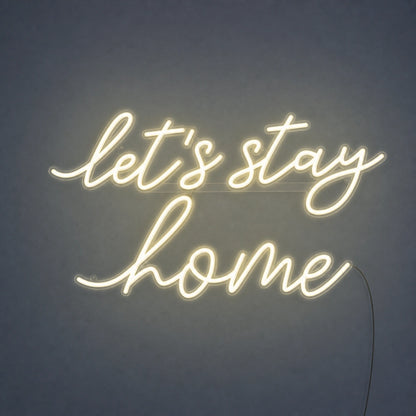 Let S Stay Home LED Neon Sign Home Bar Wall Decoration main product image