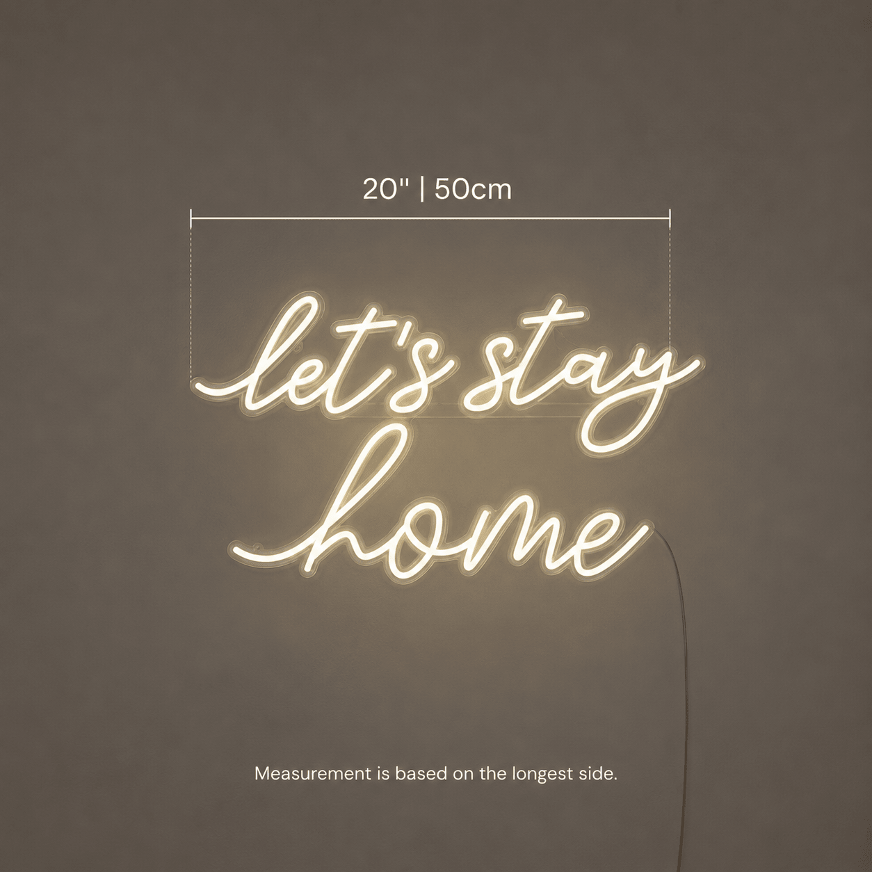 Let S Stay Home Wall Decor LED Neon Sign - Shineneon