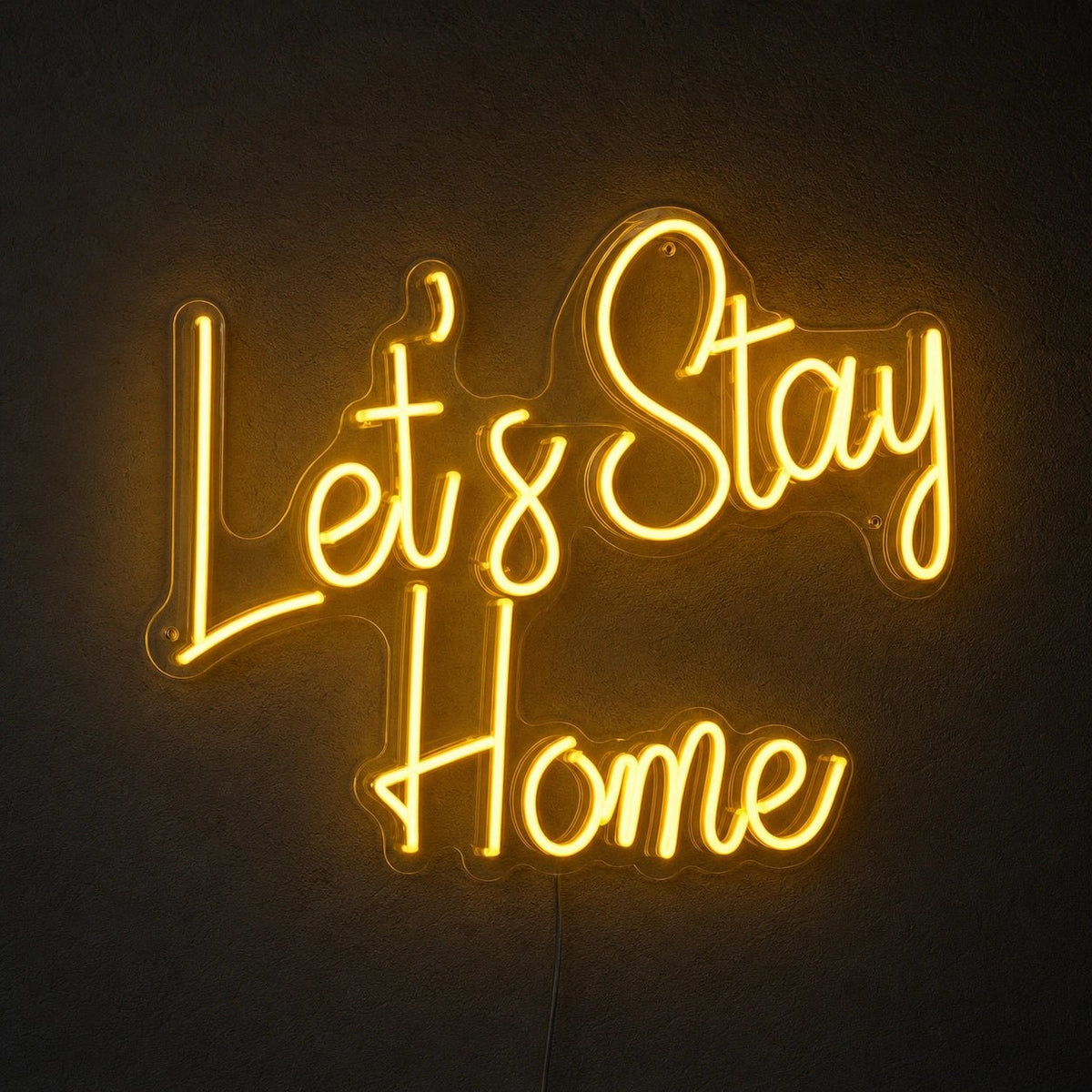 Let S Stay Home Wall Decor LED Neon Sign Man Cave Neon Sign - Shineneon