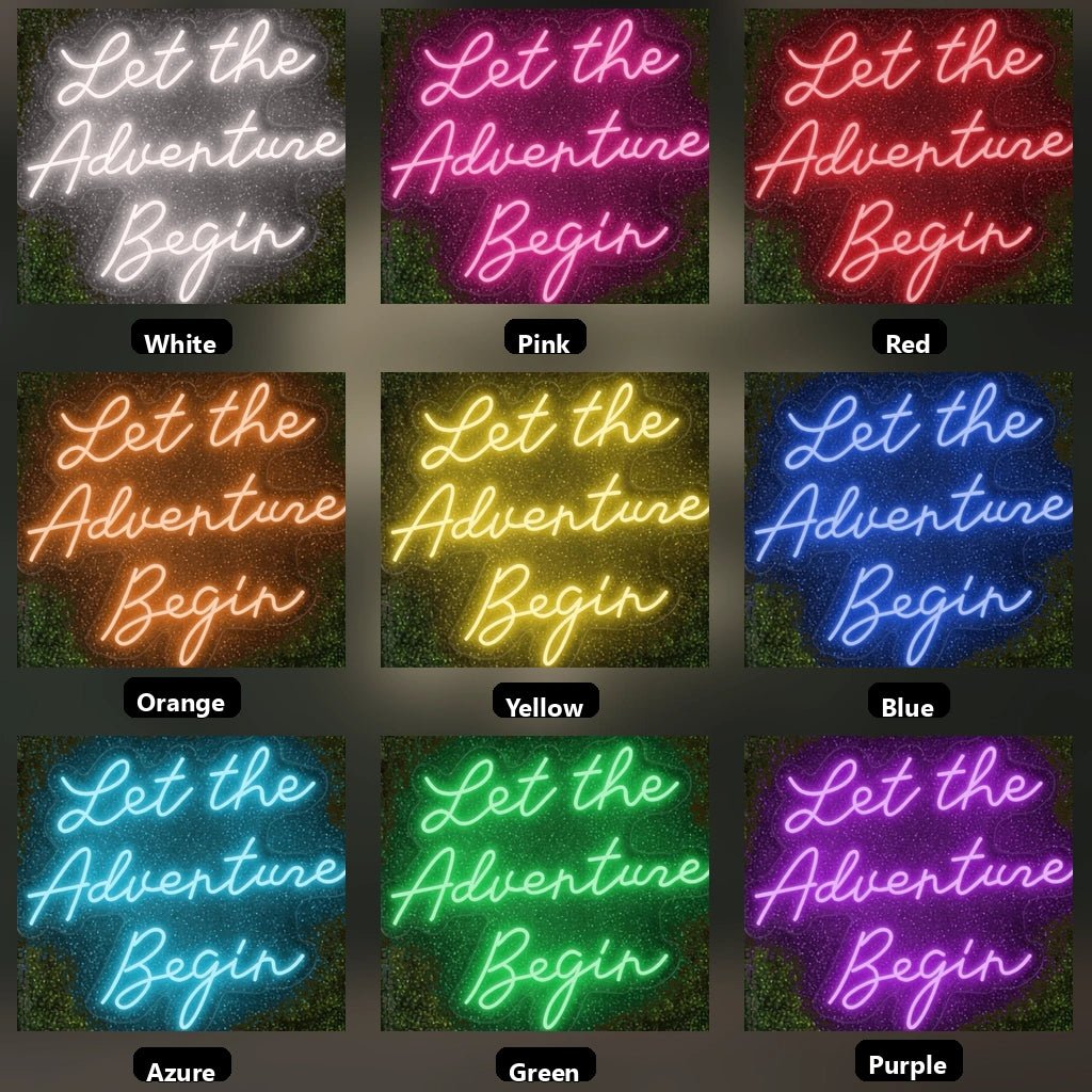 Let The Adventure Begin LED Neon Sign - Shineneon