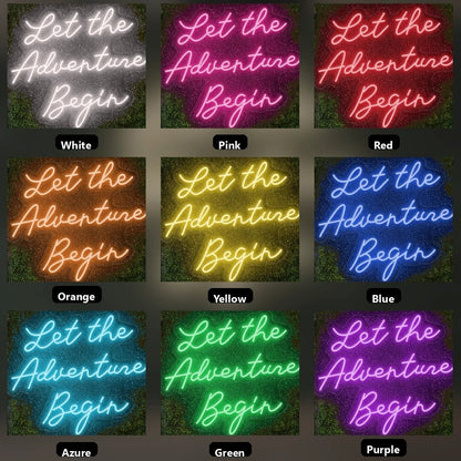 Let The Adventure Begin LED Neon Sign - Shineneon