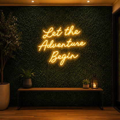 Let The Adventure Begin Man Cave LED Neon Sign - Shineneon