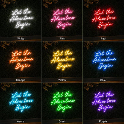 Let The Adventure Begin Man Cave LED Neon Sign - Shineneon